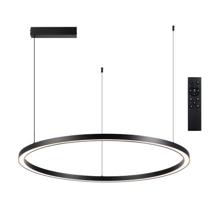 Brilagi - LED viseći luster na sajli PORTOFINO sa mogućnošću prigušivanja LED/60W/230V 3000-6000K Ø 80 cm crna + daljinski upravljač