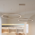 Brilagi - LED prigušivi luster na sajli PORTOFINO LED/98W/230V 3000-6000K bež + s daljinskim upravljačem