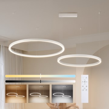 Brilagi - LED prigušivi luster na sajli PORTOFINO LED/98W/230V 3000-6000K bijela + daljinski upravljač