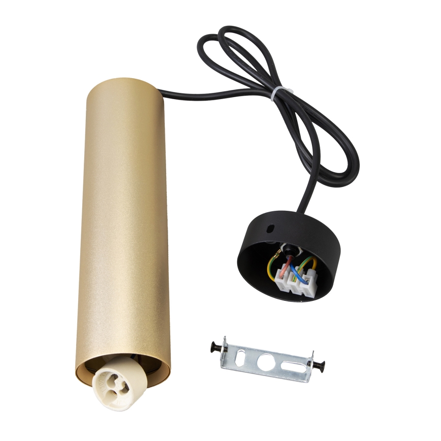 Brilagi - LED RGBW prigušivi luster na sajli SELE 1xGU10/6W/230V 3000K crna/zlatna + daljinski upravljač