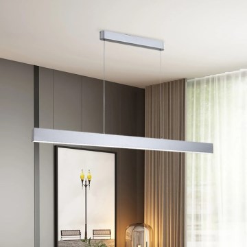 Brilagi - LED Prigušivi luster na sajli SLEEKLINE SMART LED/40W/230V 3000-6000K Wi-Fi Tuya srebrna + daljinski upravljač