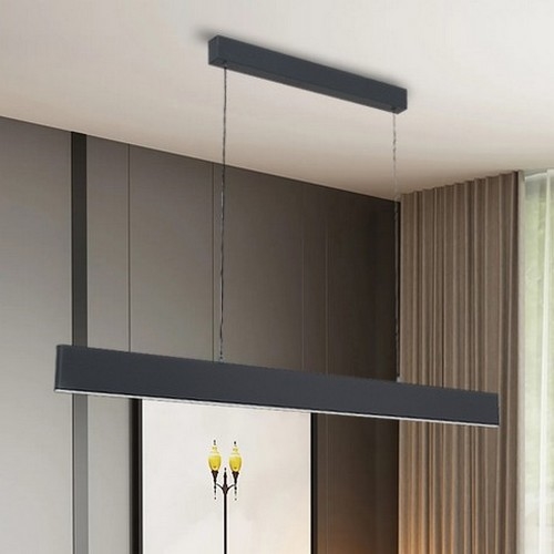 Brilagi - LED Prigušivi luster na sajli SLIMLINE LED/40W/230V 3000-6000K antracit + daljinski upravljač