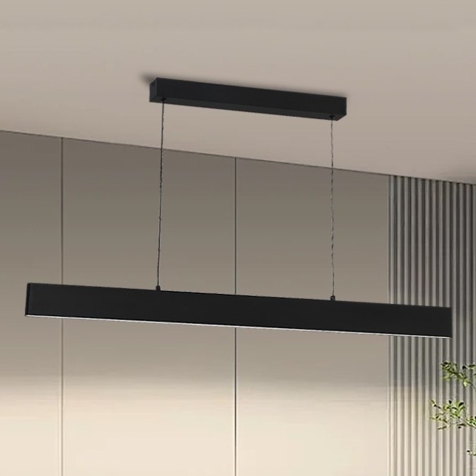 Brilagi - LED Prigušivi luster na sajli SLIMLINE LED/40W/230V 3000-6000K crna + daljinski upravljač
