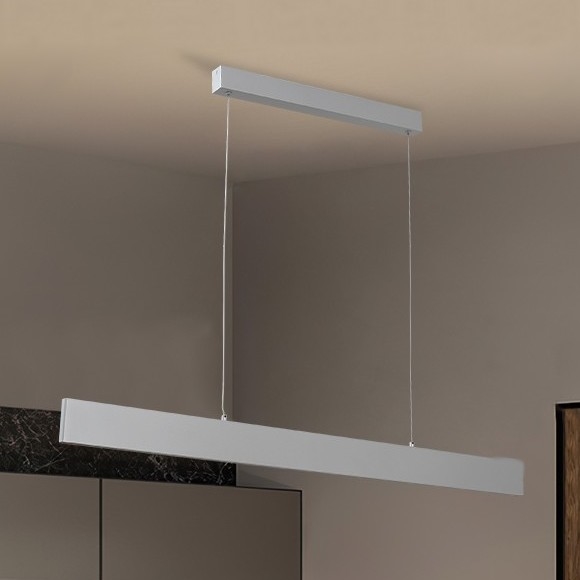 Brilagi - LED Prigušivi luster na sajli SLIMLINE LED/40W/230V 3000-6000K srebrna + daljinski upravljač