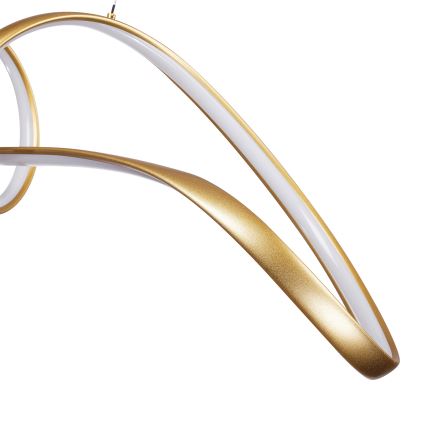 Brilagi - LED luster s podesivom svjetlinom na sajli TWISTER LED/60W/230V 3000-6000K zlatni + daljinski upravljač