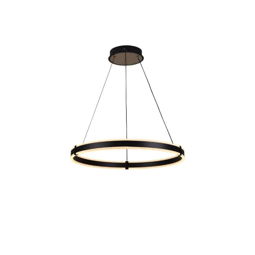 Brilagi - LED prigušivač luster na užetu CIRCLE LED/85W/230V 3000-6500K crna + daljinski upravljač