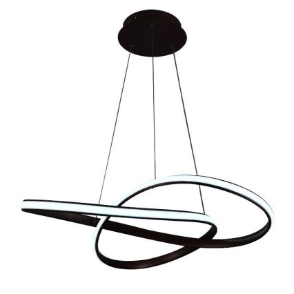 Brilagi - LED prigušivač luster na užetu COSMOWAVE LED/70W/230V 3000-6500K smeđa + daljinski upravljač