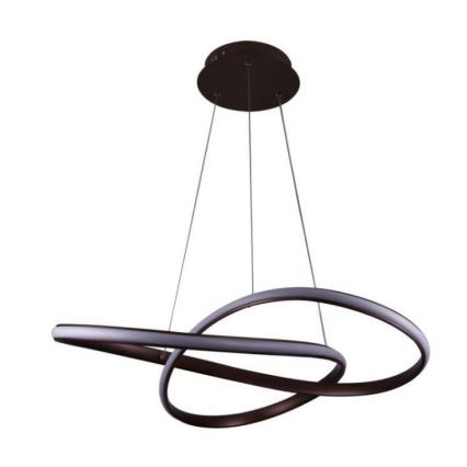 Brilagi - LED prigušivač luster na užetu COSMOWAVE LED/70W/230V 3000-6500K smeđa + daljinski upravljač