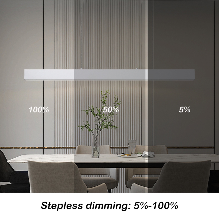 Brilagi - LED Prigušivi luster na sajli SLEEKLINE SMART LED/40W/230V 3000-6000K Wi-Fi Tuya bijela + daljinski upravljač