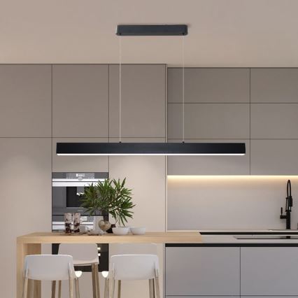 Brilagi - LED Prigušivi luster na sajli SLEEKLINE SMART LED/40W/230V 3000-6000K Wi-Fi Tuya crna + daljinski upravljač