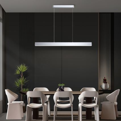 Brilagi - LED Prigušivi luster na sajli SLEEKLINE SMART LED/40W/230V 3000-6000K Wi-Fi Tuya srebrna + daljinski upravljač