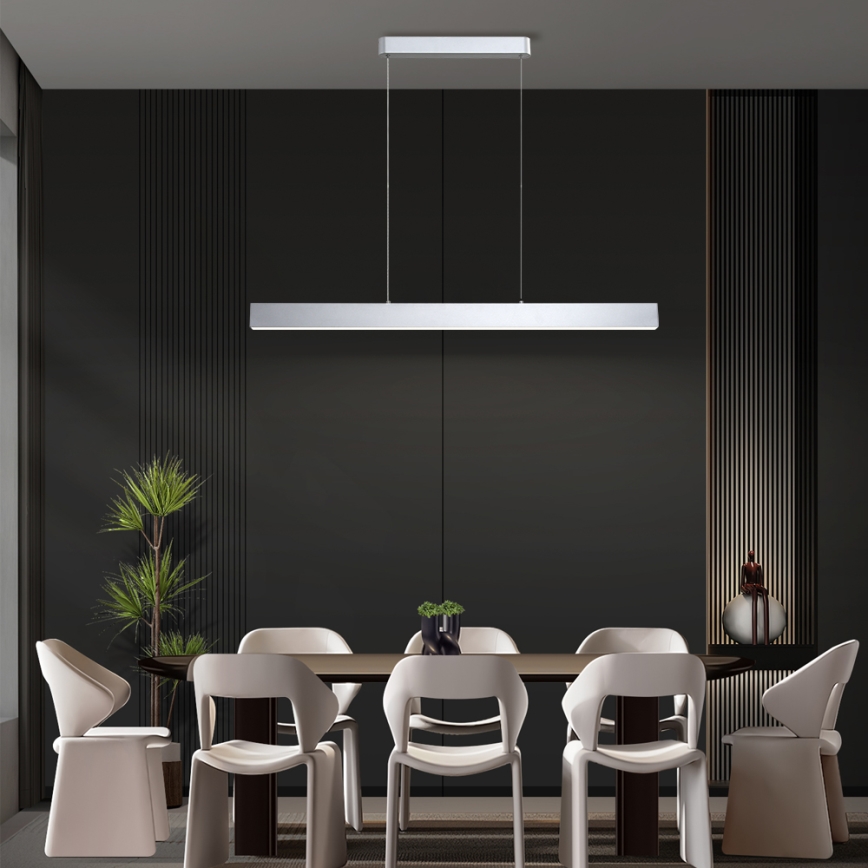 Brilagi - LED Prigušivi luster na sajli SLEEKLINE SMART LED/40W/230V 3000-6000K Wi-Fi Tuya srebrna + daljinski upravljač