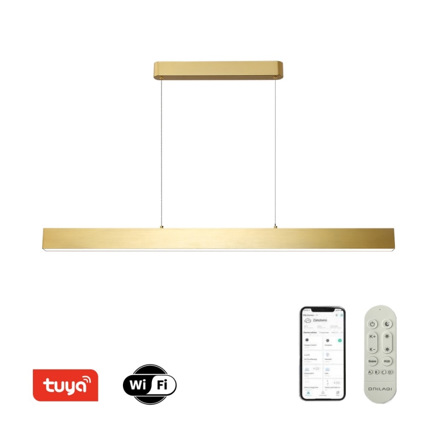 Brilagi - LED Prigušivi luster na sajli SLEEKLINE SMART LED/40W/230V 3000-6000K Wi-Fi Tuya zlatna + daljinski upravljač