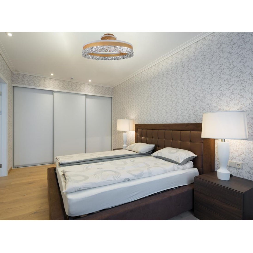 Brilagi - LED Prigušivi nadgradni luster LED/86W/230V 3000-6500K zlatna + daljinski upravljač