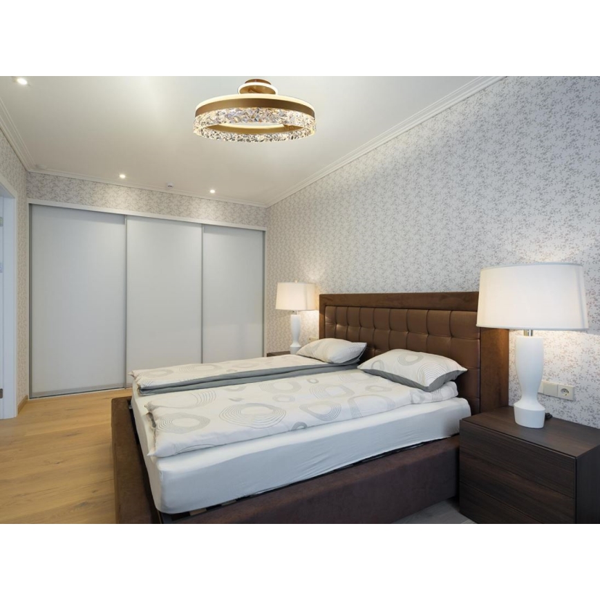 Brilagi - LED Prigušivi nadgradni luster LED/86W/230V 3000-6500K zlatna + daljinski upravljač