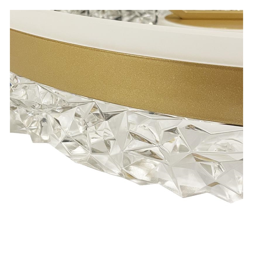 Brilagi - LED Prigušivi nadgradni luster LED/86W/230V 3000-6500K zlatna + daljinski upravljač