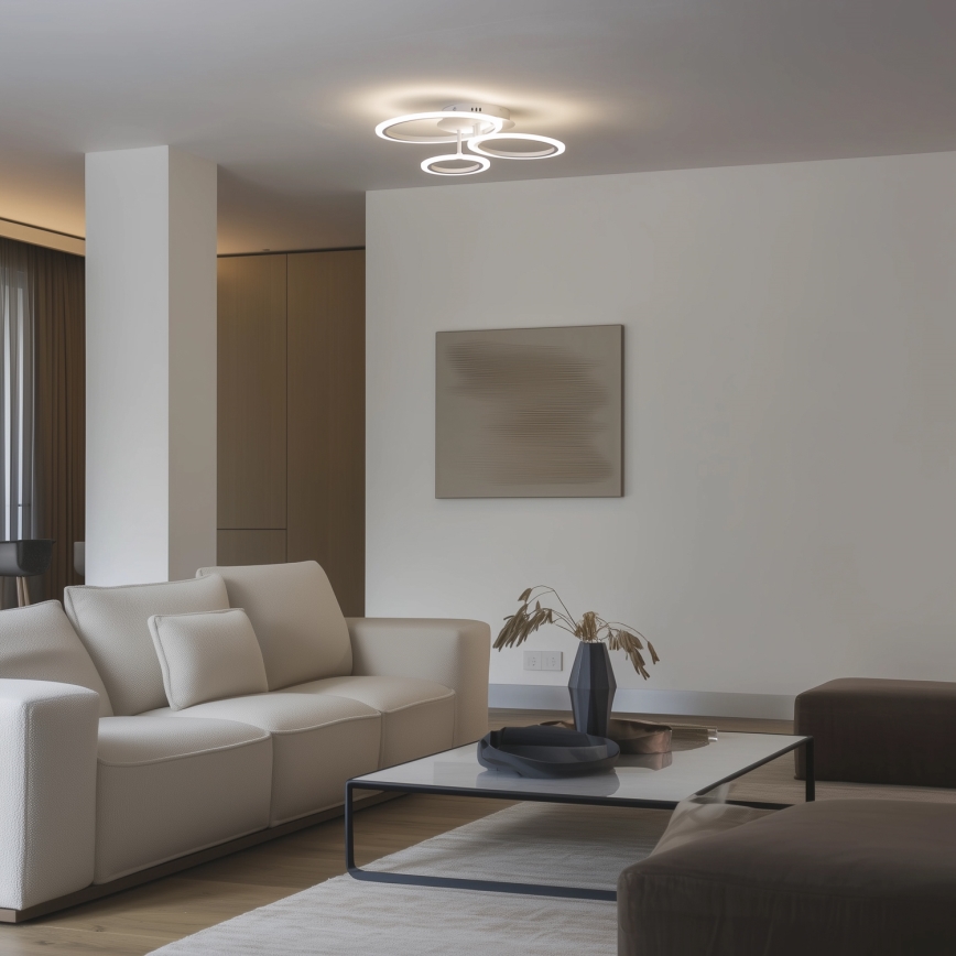 Brilagi - LED Prigušivi nadgradni luster ORBITS LED/40W/230V 3000-6500K bijela + daljinski upravljač