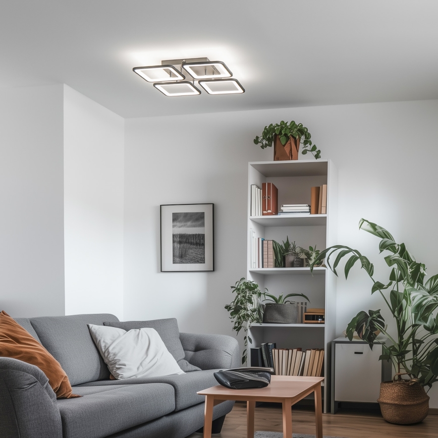 Brilagi - LED Prigušivi nadgradni luster SQUARED LED/85W/230V 3000-6500K + daljinski upravljač