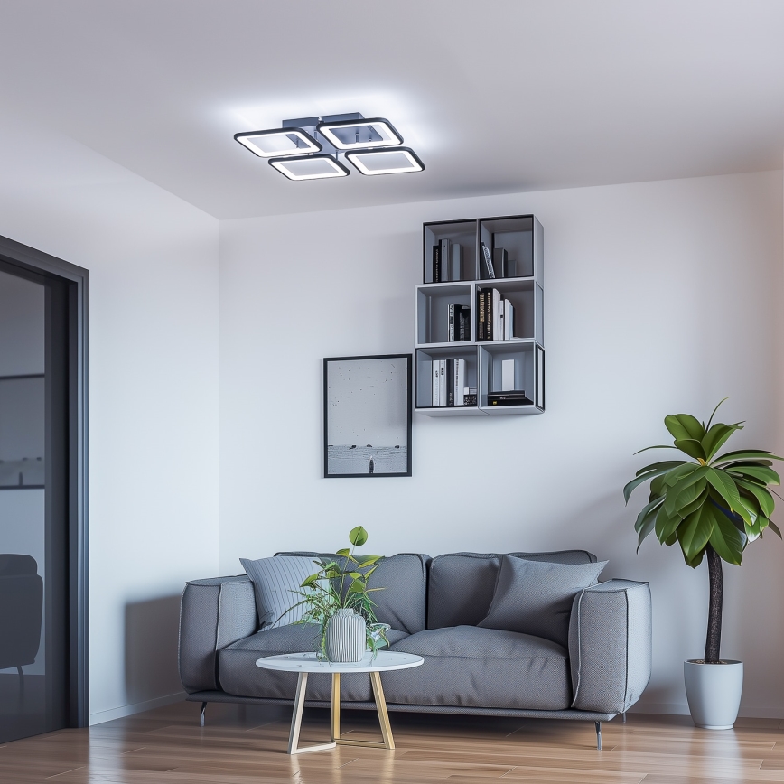 Brilagi - LED Prigušivi nadgradni luster SQUARED LED/85W/230V 3000-6500K + daljinski upravljač