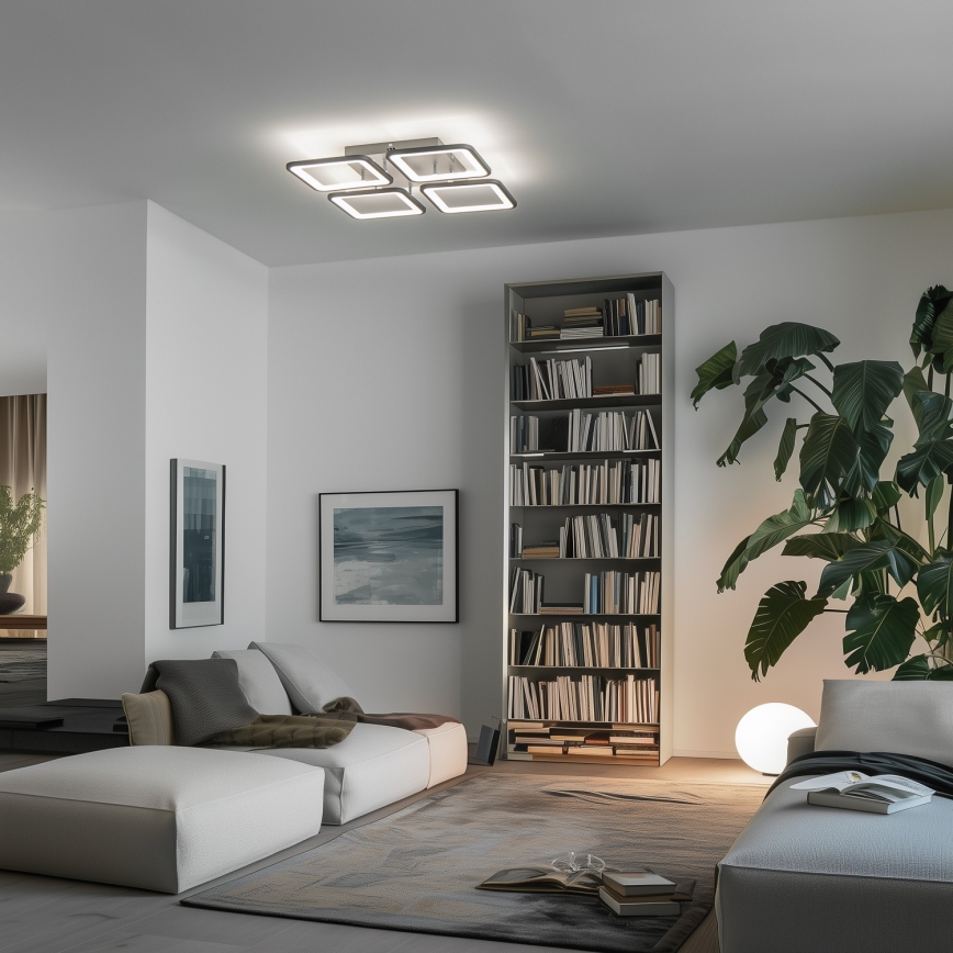 Brilagi - LED Prigušivi nadgradni luster SQUARED LED/85W/230V 3000-6500K + daljinski upravljač