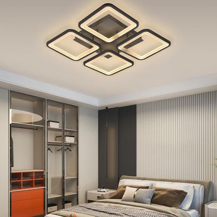 Brilagi - LED Prigušivi nadgradni luster SQUARED LED/85W/230V 3000-6500K + daljinski upravljač