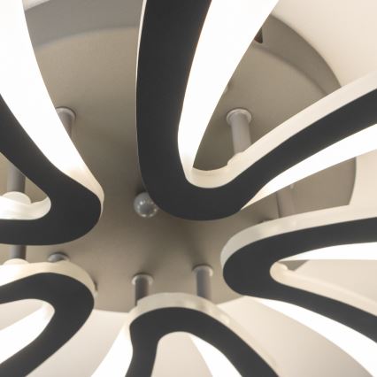Brilagi - LED Prigušivi nadgradni luster TWIST LED/55W/230V 3000-6500K antracit + daljinski upravljač