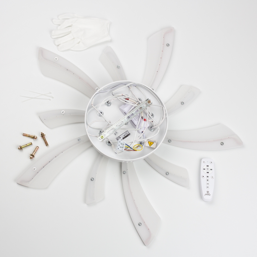 Brilagi - LED Prigušivi nadgradni luster TWIST LED/55W/230V 3000-6500K bijela + daljinski upravljač