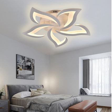 Brilagi - LED Prigušivi nadgradni luster TWIST LED/55W/230V 3000-6500K bijela + daljinski upravljač