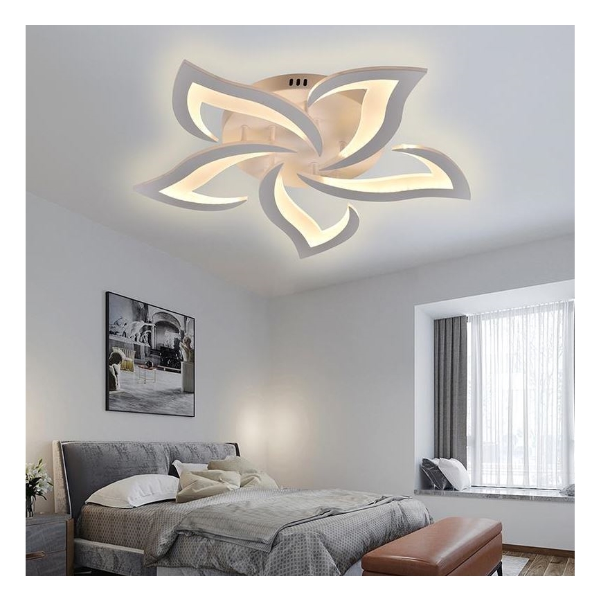 Brilagi - LED Prigušivi nadgradni luster TWIST LED/55W/230V 3000-6500K bijela + daljinski upravljač