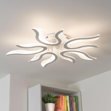 Brilagi - LED Prigušivi nadgradni luster TWIST LED/65W/230V 3000-6500K bijela + daljinski upravljač