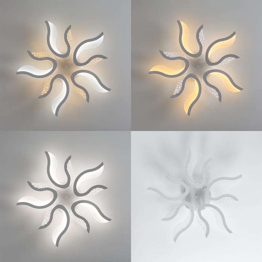 Brilagi - LED Prigušivi nadgradni luster TWIST LED/65W/230V 3000-6500K bijela + daljinski upravljač