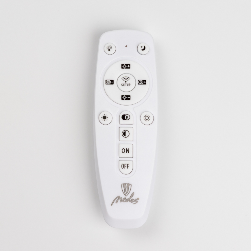 Brilagi - LED Prigušivi nadgradni luster TWIST LED/65W/230V 3000-6500K bijela + daljinski upravljač