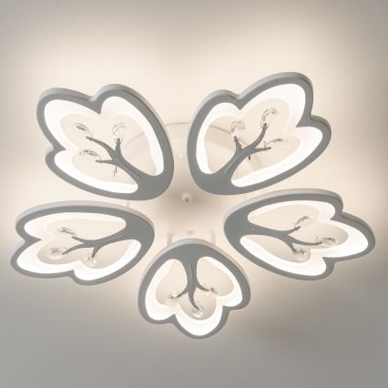 Brilagi - LED Prigušivi nadgradni luster TWIST LED/80W/230V 3000-6500K bijela + daljinski upravljač