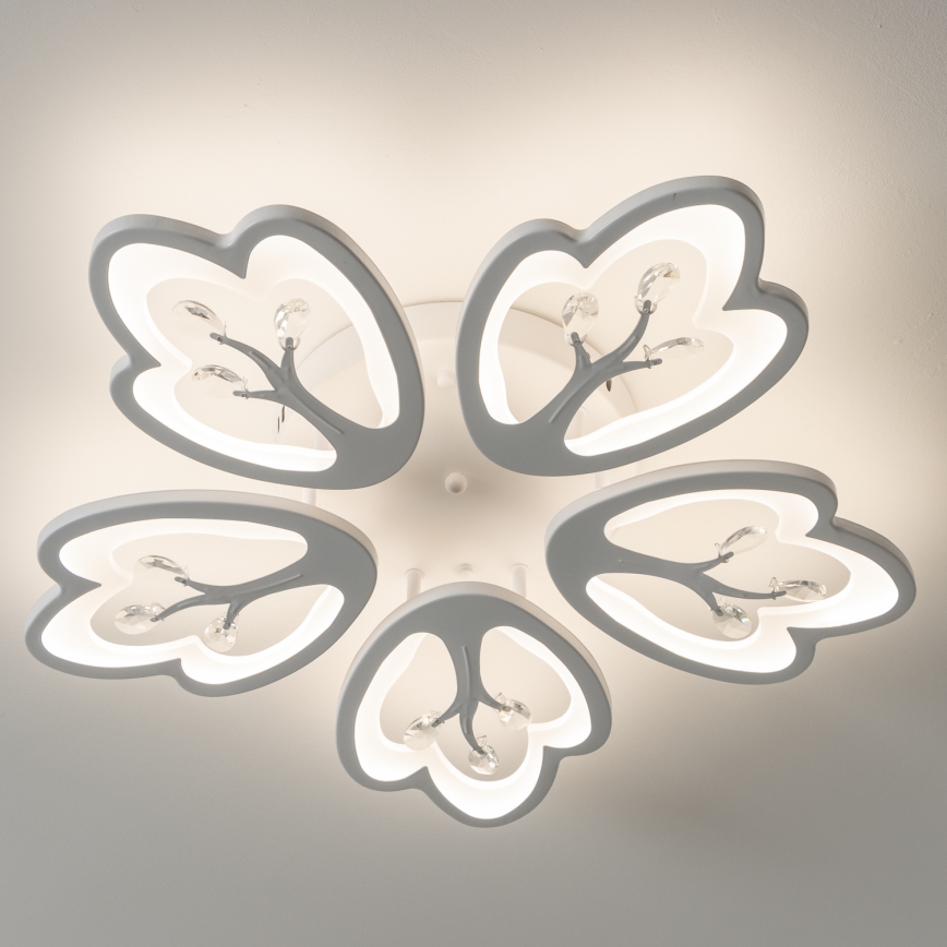 Brilagi - LED Prigušivi nadgradni luster TWIST LED/80W/230V 3000-6500K bijela + daljinski upravljač