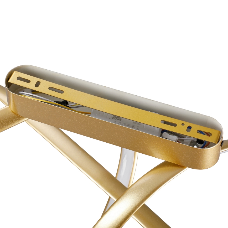 Brilagi - LED stropni luster TWISTER LED/60W/230V 3000-6000K zlatni, s mogućnošću prigušivanja + daljinski upravljač