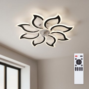 Brilagi - LED prigušivi stropni ventilator 44W/230V, promjer 90 cm, crni + daljinski upravljač