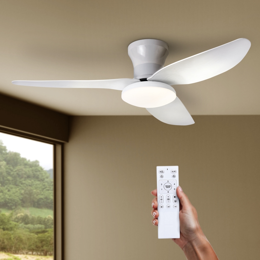 Brilagi - LED Prigušivi stropni ventilator LED/30W/230V 3000-6500K bijela + daljinski upravljač