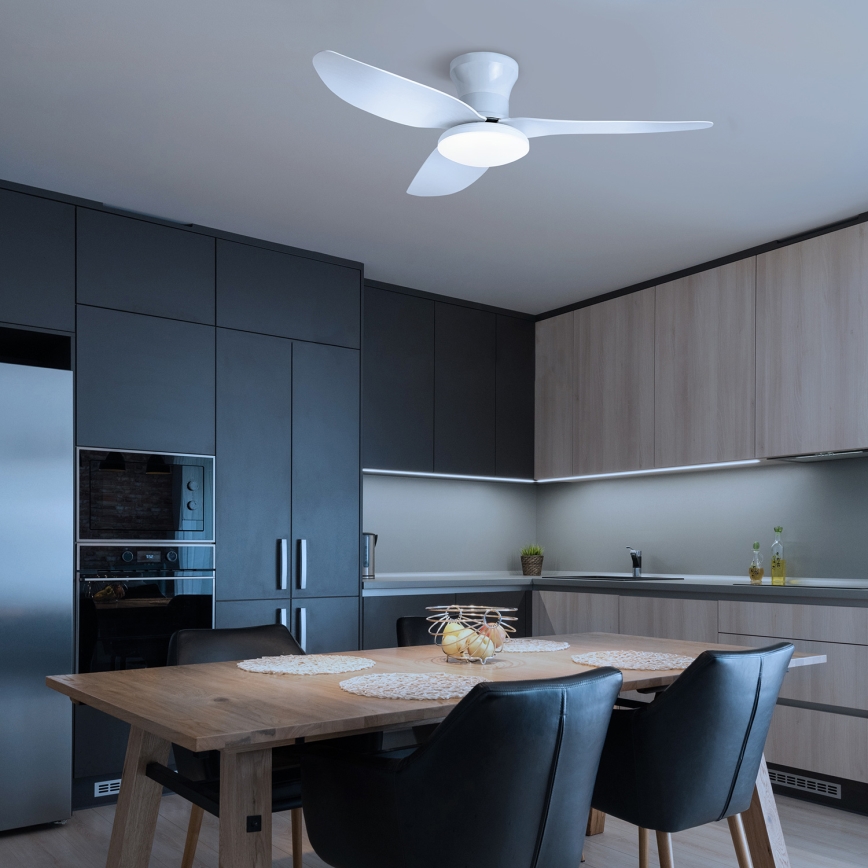 Brilagi - LED Prigušivi stropni ventilator LED/30W/230V 3000-6500K bijela + daljinski upravljač