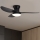 Brilagi - LED Prigušivi stropni ventilator LED/30W/230V 3000-6500K crna + daljinski upravljač