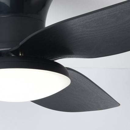 Brilagi - LED Prigušivi stropni ventilator LED/30W/230V 3000-6500K crna + daljinski upravljač