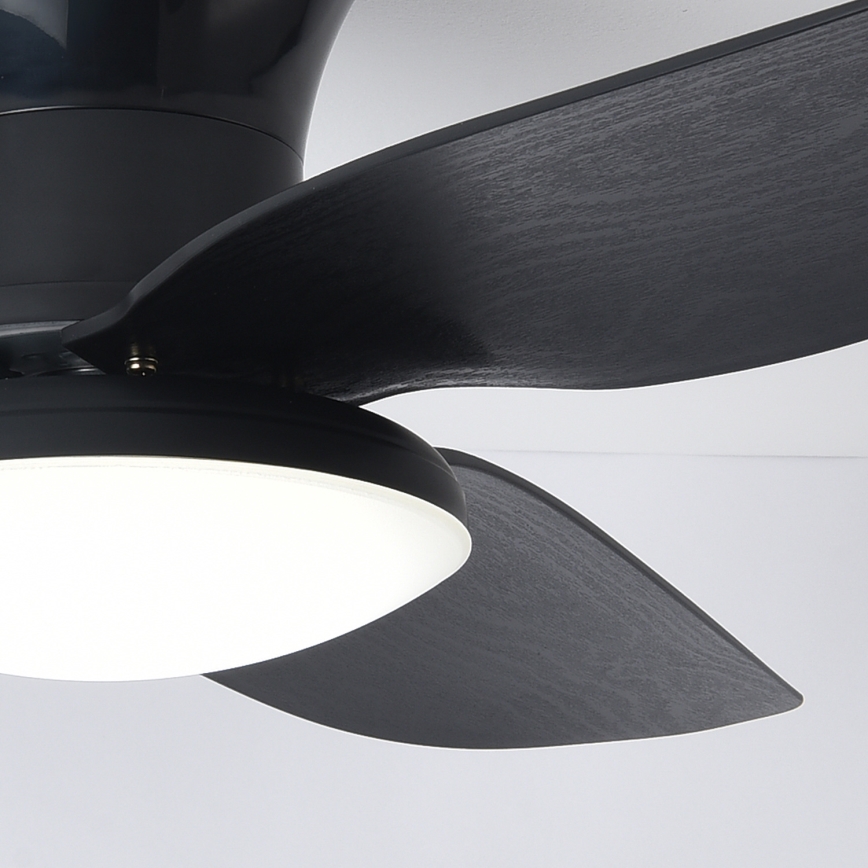 Brilagi - LED Prigušivi stropni ventilator LED/30W/230V 3000-6500K crna + daljinski upravljač
