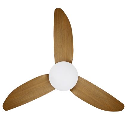 Brilagi - LED Prigušivi stropni ventilator LED/30W/230V 3000-6500K crna/smeđa + daljinski upravljač