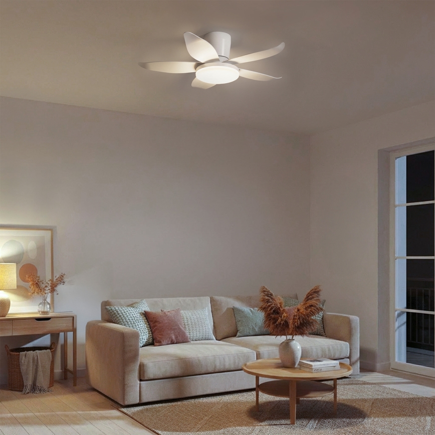 Brilagi - Stropni LED ventilator s mogućnošću prigušivanja LED/32W/230V 3000–6500K Ø95 cm bijela + daljinski upravljač
