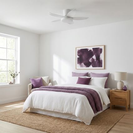 Brilagi - Stropni LED ventilator s mogućnošću prigušivanja LED/32W/230V 3000–6500K Ø95 cm bijela + daljinski upravljač