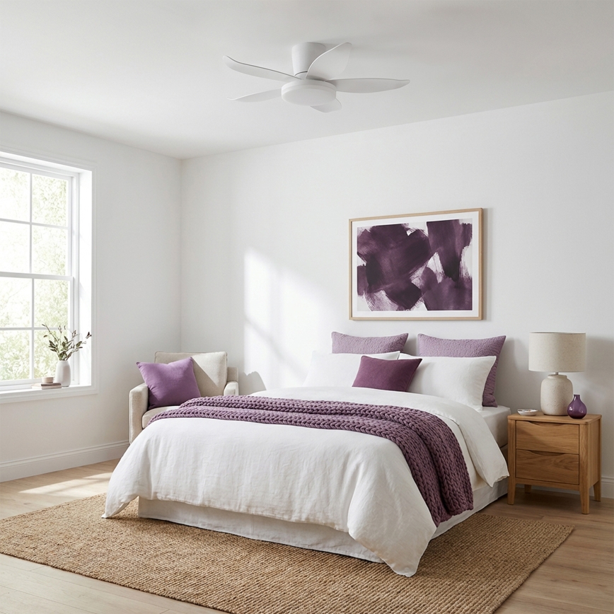 Brilagi - Stropni LED ventilator s mogućnošću prigušivanja LED/32W/230V 3000–6500K Ø95 cm bijela + daljinski upravljač