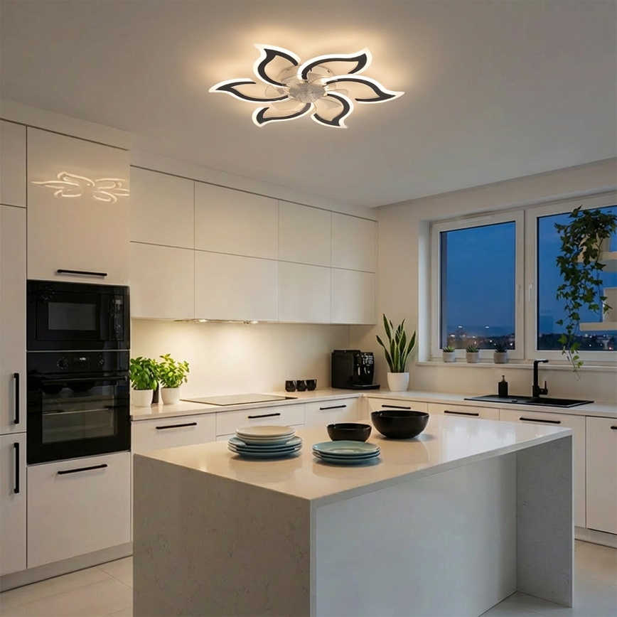 Brilagi - LED stropni ventilator s mogućnošću prigušivanja LED/34W/230V 3000-6500K Ø 83 cm crni + daljinski upravljač