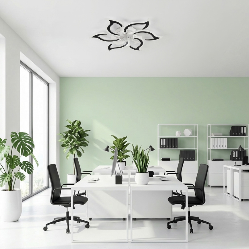 Brilagi - LED stropni ventilator s mogućnošću prigušivanja LED/34W/230V 3000-6500K Ø 83 cm crni + daljinski upravljač