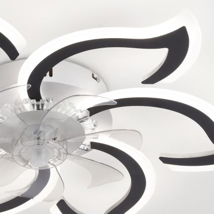 Brilagi - LED stropni ventilator s mogućnošću prigušivanja LED/34W/230V 3000-6500K Ø 83 cm crni + daljinski upravljač