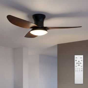Brilagi - LED prigušivi stropni ventilator LED/38W/230V 3000-6500K, promjer 100 cm, crna/smeđa + daljinski upravljač