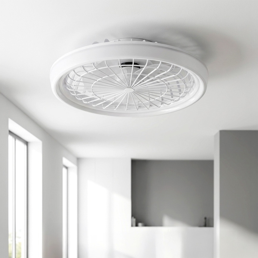 Brilagi - prigušivi LED stropni ventilator, 40 W, 230 V, 3000–6500 K, promjer 48 cm, bijela, s daljinskim upravljačem